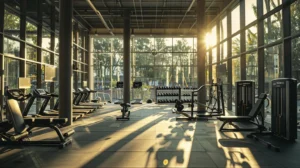 a sleek, modern gym filled with pristine exercise equipment, all meticulously maintained and organized, illuminated by bright, natural light streaming through large windows, showcasing an ideal space for optimal performance and fitness.